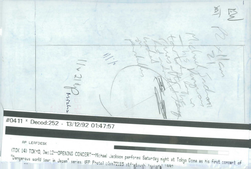 Michael Jackson American singer-songwriter. - Vintage Photograph