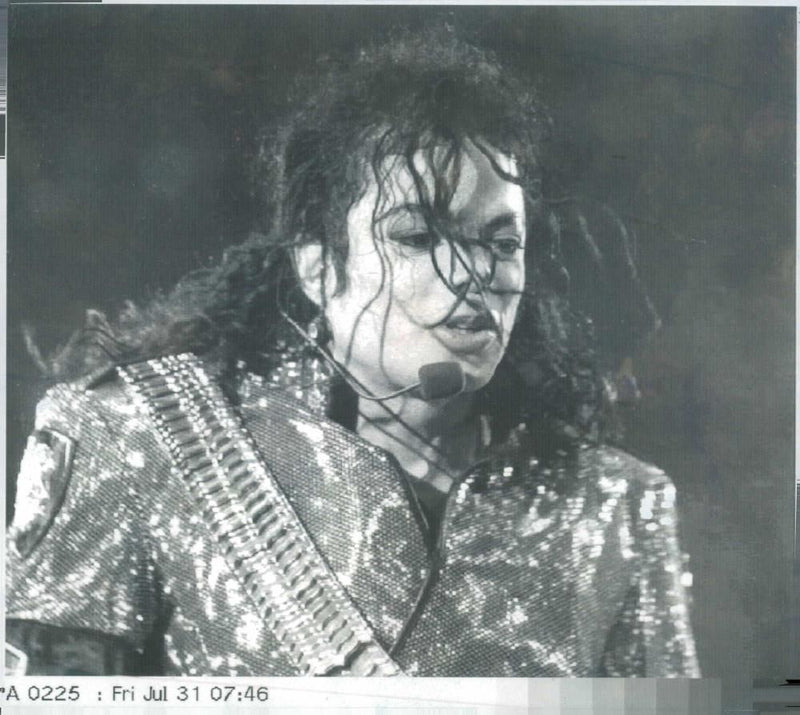 Michael Jackson American singer-songwriter. - Vintage Photograph