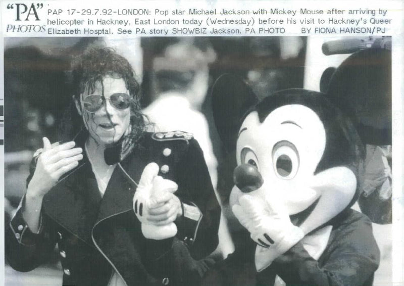 Michael Jackson American singer-songwriter. - Vintage Photograph