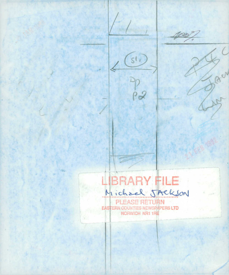 Michael Jackson American singer-songwriter. - Vintage Photograph