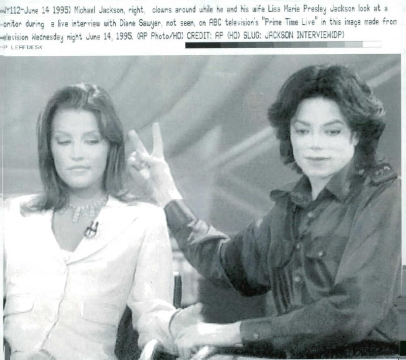 Michael Jackson American singer-songwriter. - Vintage Photograph