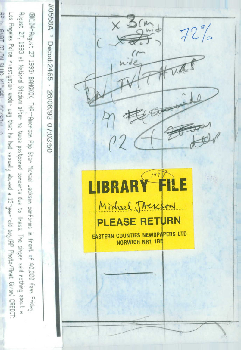 Michael Jackson American singer-songwriter. - Vintage Photograph