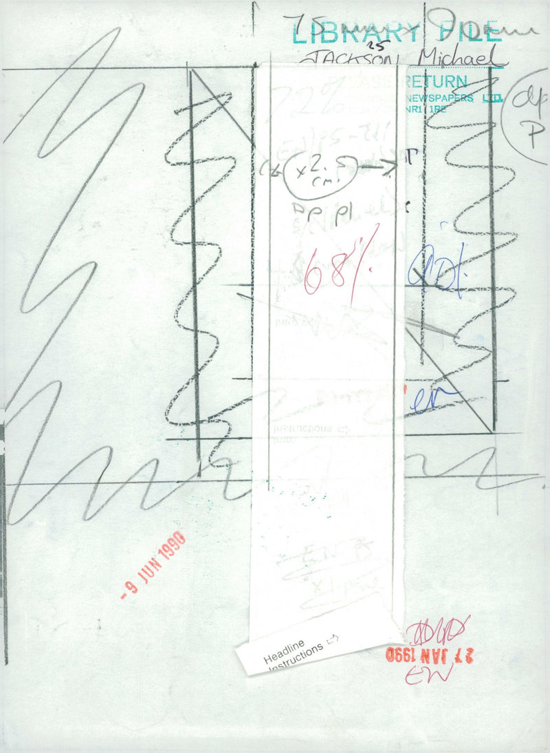 1990 MICHAEL AMERICAN MUSIC JACKSON - Vintage Photograph