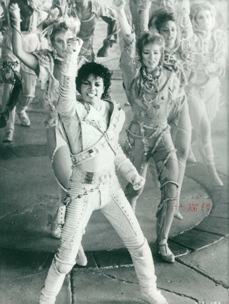 Michael Jackson American singer-songwriter. - Vintage Photograph