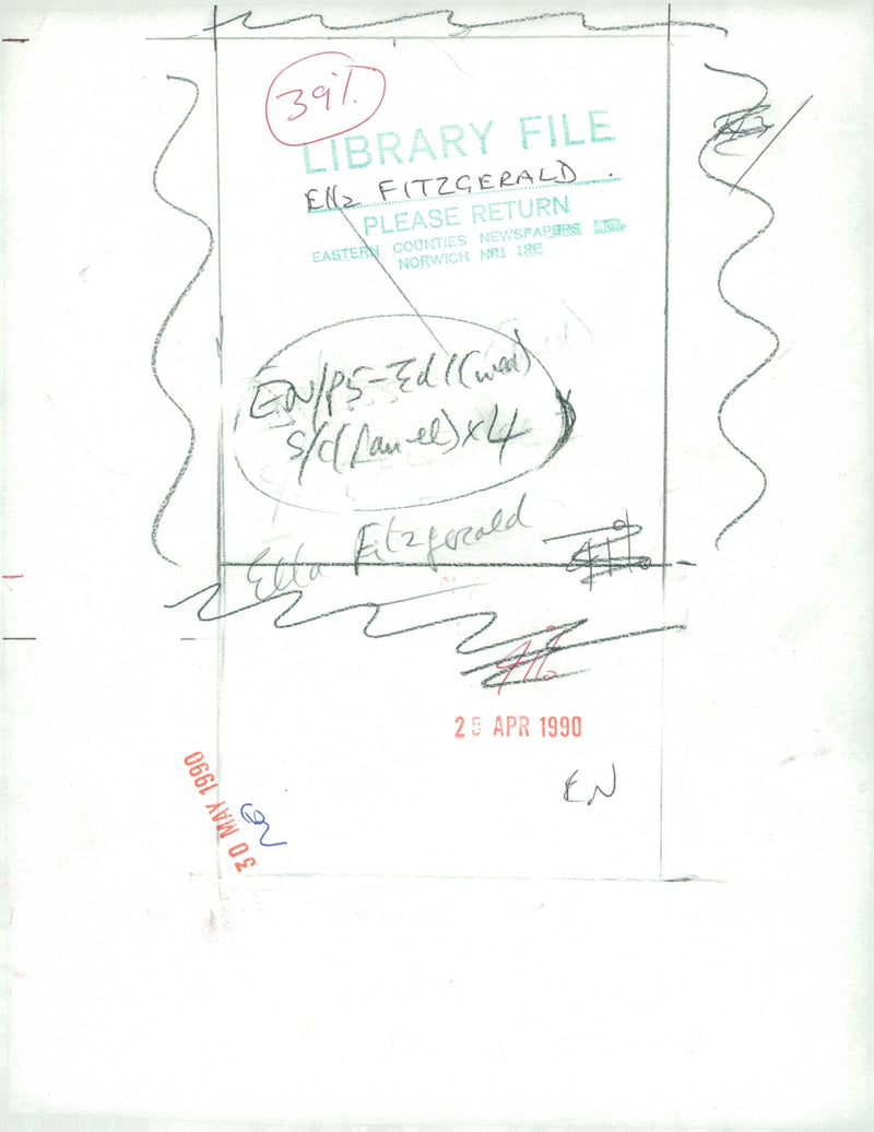 1990 JAZZ MUSIC SINGER BRITAIN DIED - Vintage Photograph