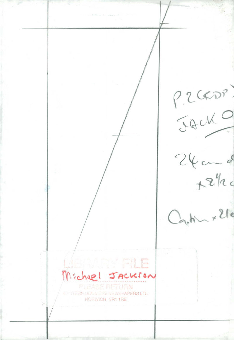 Michael Jackson American singer-songwriter. - Vintage Photograph