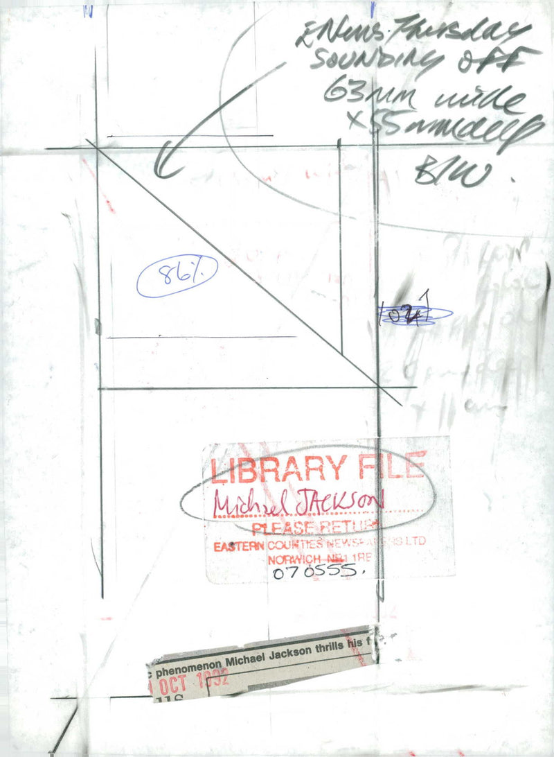 Michael Jackson American singer-songwriter. - Vintage Photograph