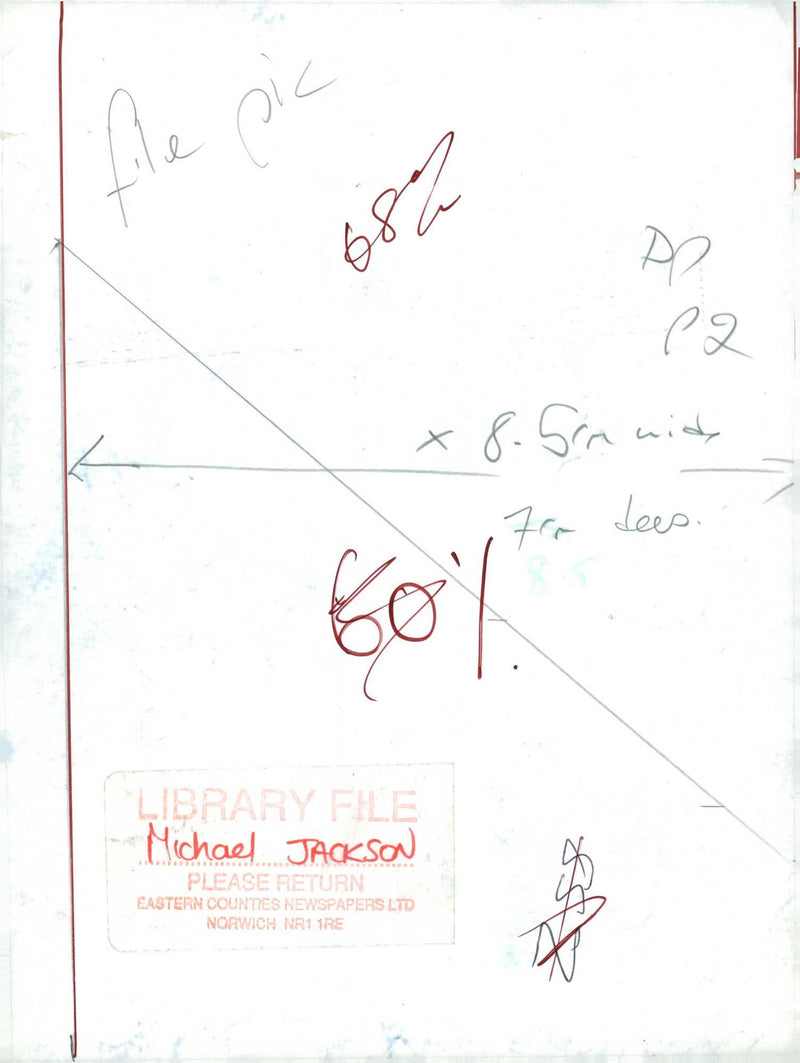 Michael Jackson American singer-songwriter. - Vintage Photograph