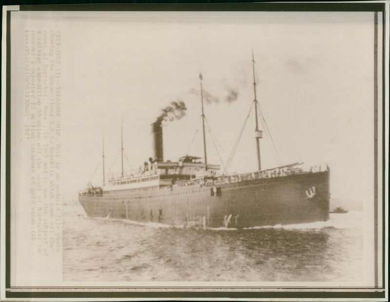 RMS Republic Ship - Vintage Photograph