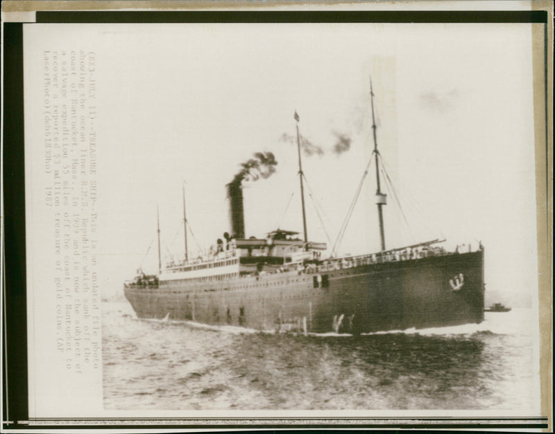 RMS Republic Ship - Vintage Photograph