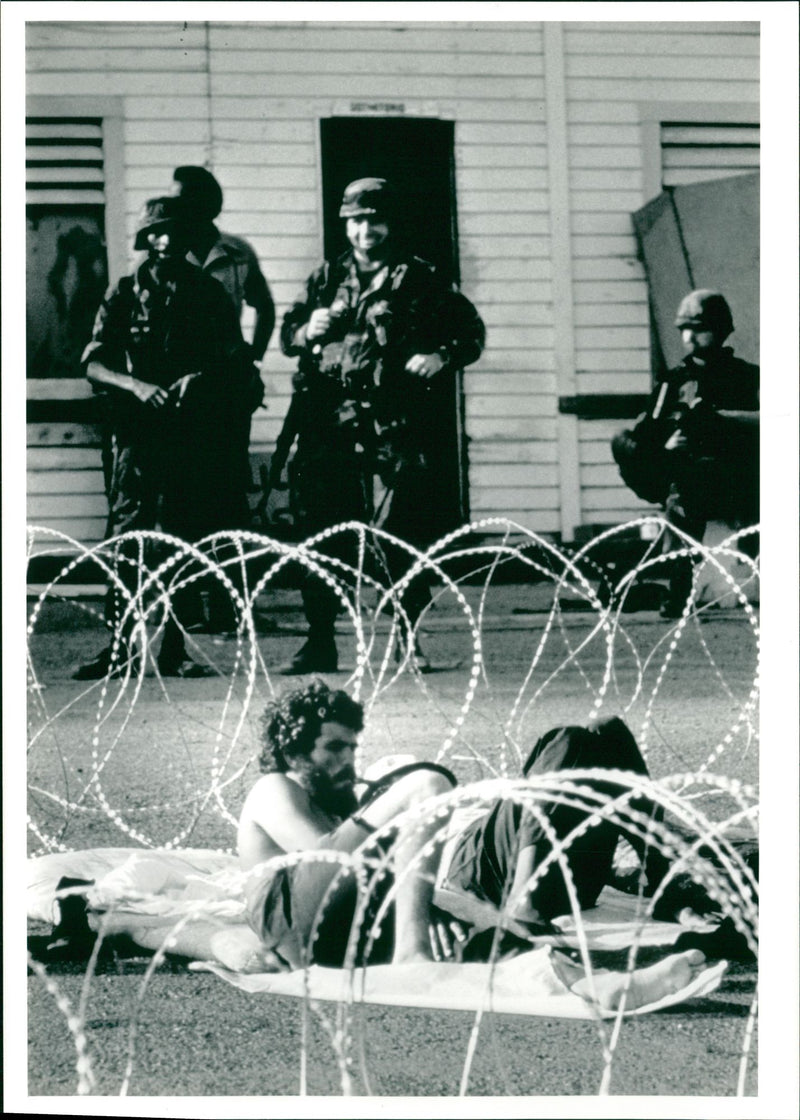 United States invasion of Grenada. - Vintage Photograph