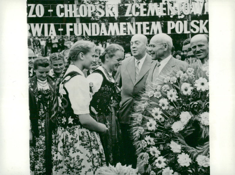 Josef Cyrankiewicz and Wladyslaw Gomulka - Vintage Photograph