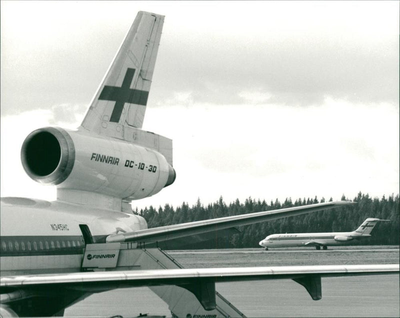 Finnair aircraft - Vintage Photograph