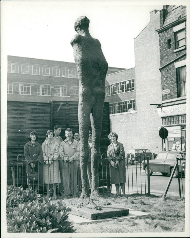 Nude statue of an armless man by Robert Riley - Vintage Photograph