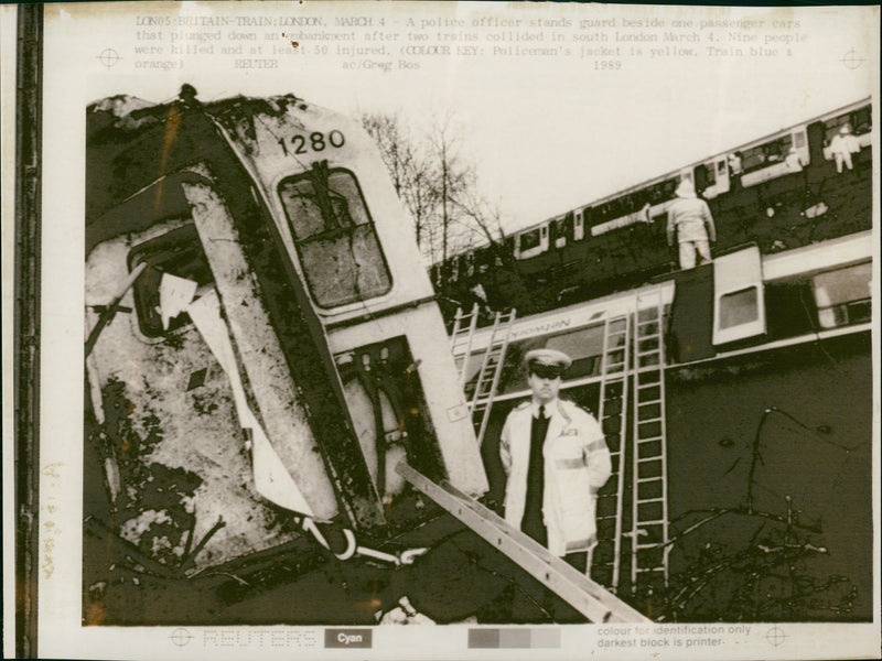 Purley Railway Crash - Vintage Photograph