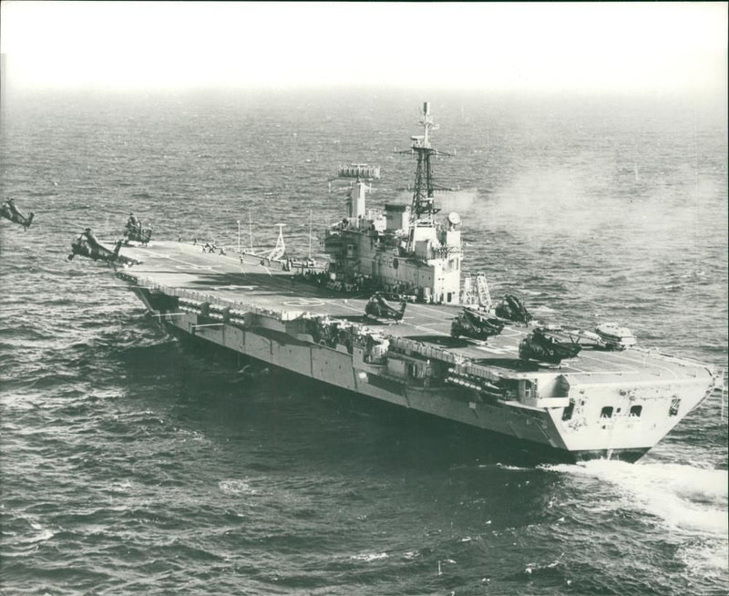 HMS Hermes - Vintage Photograph