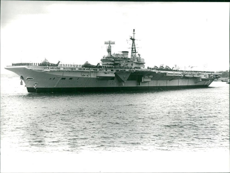 HMS Hermes - Vintage Photograph