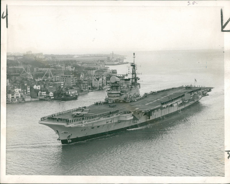 HMS Hermes - Vintage Photograph