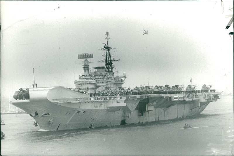 HMS Hermes - Vintage Photograph