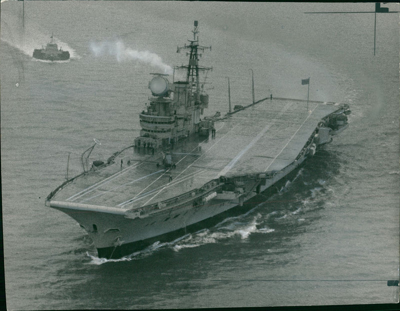 HMS Hermes - Vintage Photograph