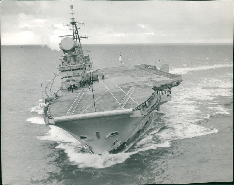 HMS Hermes - Vintage Photograph