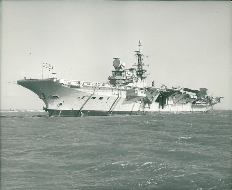 HMS Hermes - Vintage Photograph