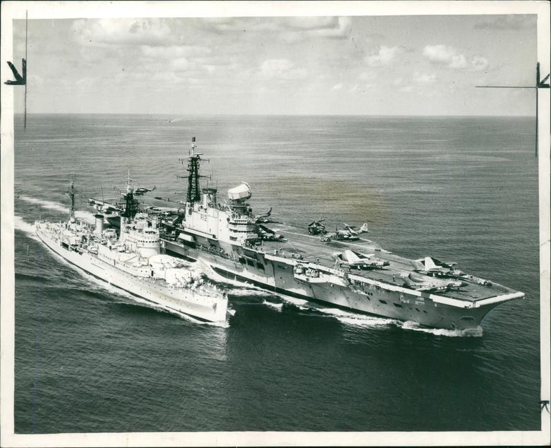 HMS Hermes - Vintage Photograph