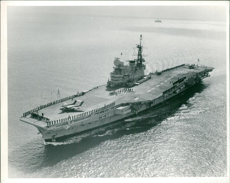 HMS Hermes - Vintage Photograph