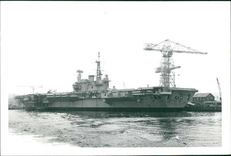 HMS Hermes - Vintage Photograph