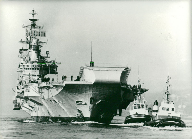 HMS Hermes - Vintage Photograph