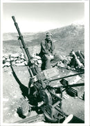 Afghanistan War: Aircraft Gun. - Vintage Photograph