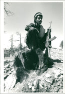 A man in Afghanistan civil war 1989â1992. - Vintage Photograph