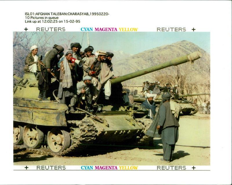 War in Afghanistan Armed conflict. - Vintage Photograph