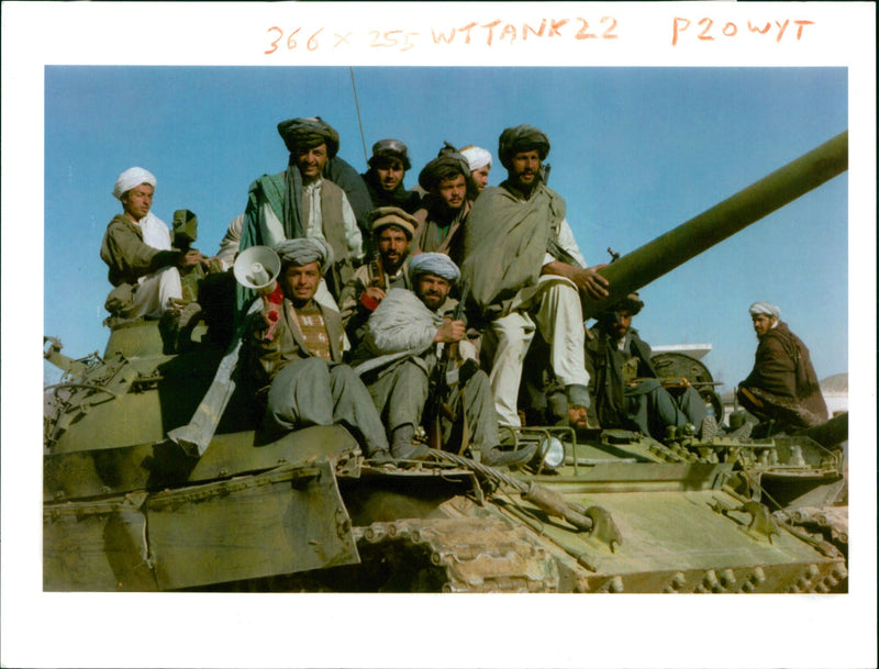War in Afghanistan Armed conflict. - Vintage Photograph