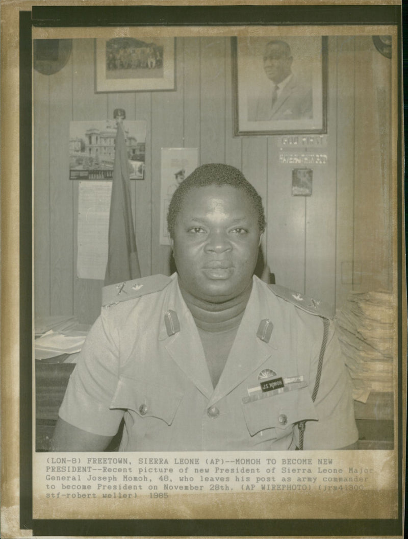 Joseph Saidu Momoh - Vintage Photograph