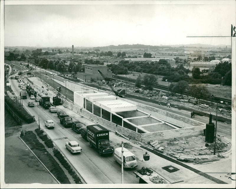 The underpass on western avenue Hanger Lane. - Vintage Photograph