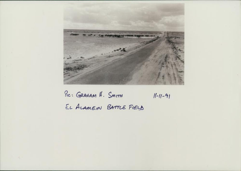 El Alamein battle field. - Vintage Photograph