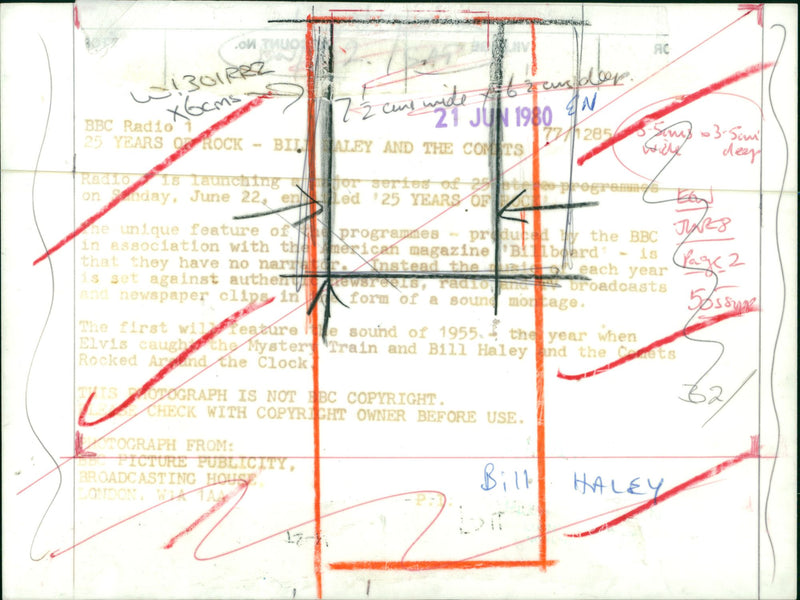 Bill Haley American musician - Vintage Photograph