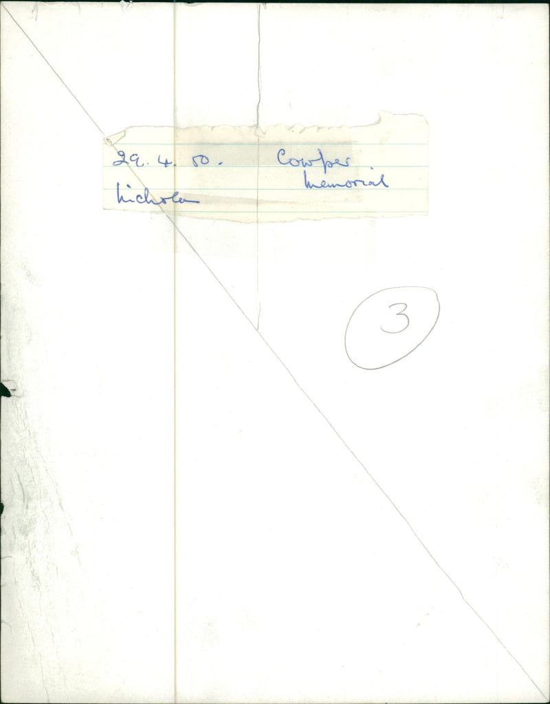 William Cowper English poet. - Vintage Photograph