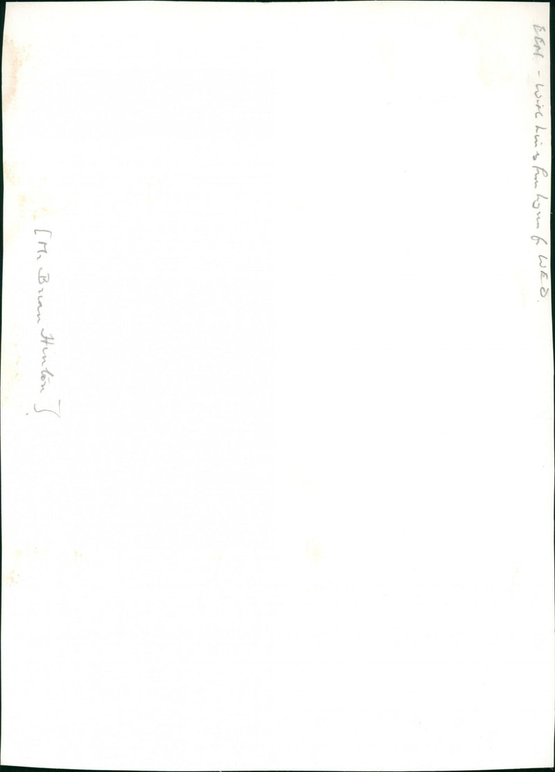 Brian Hinton Poet. - Vintage Photograph