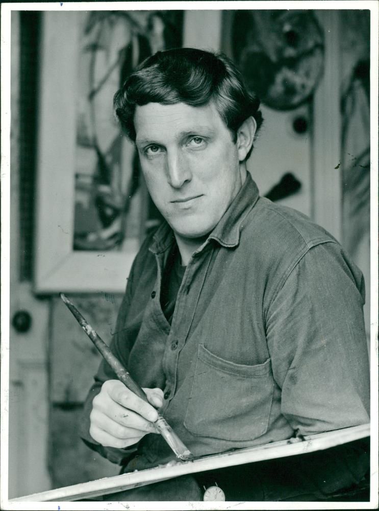 Brian Hinton Poet. - Vintage Photograph