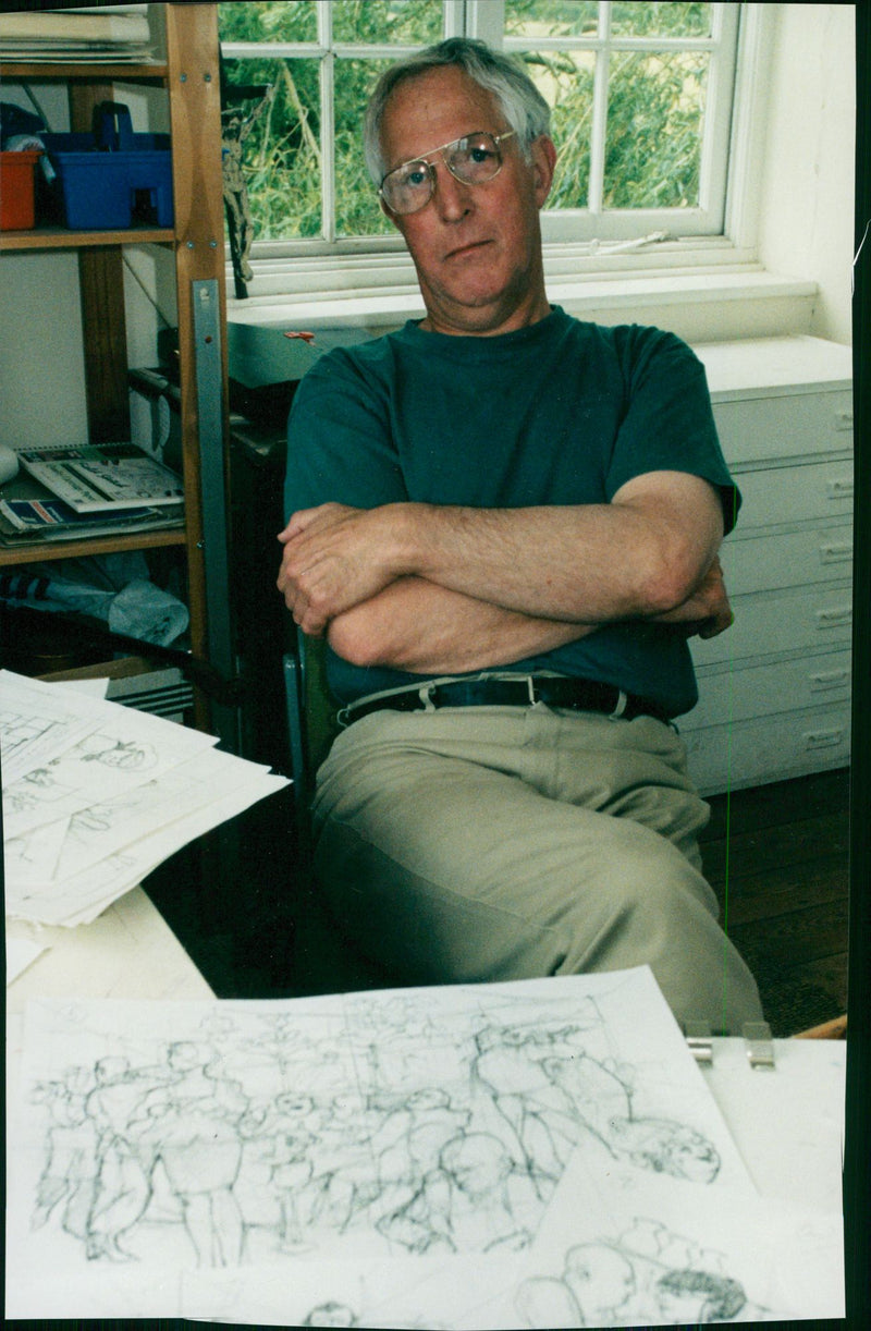 Brian Hinton Poet. - Vintage Photograph