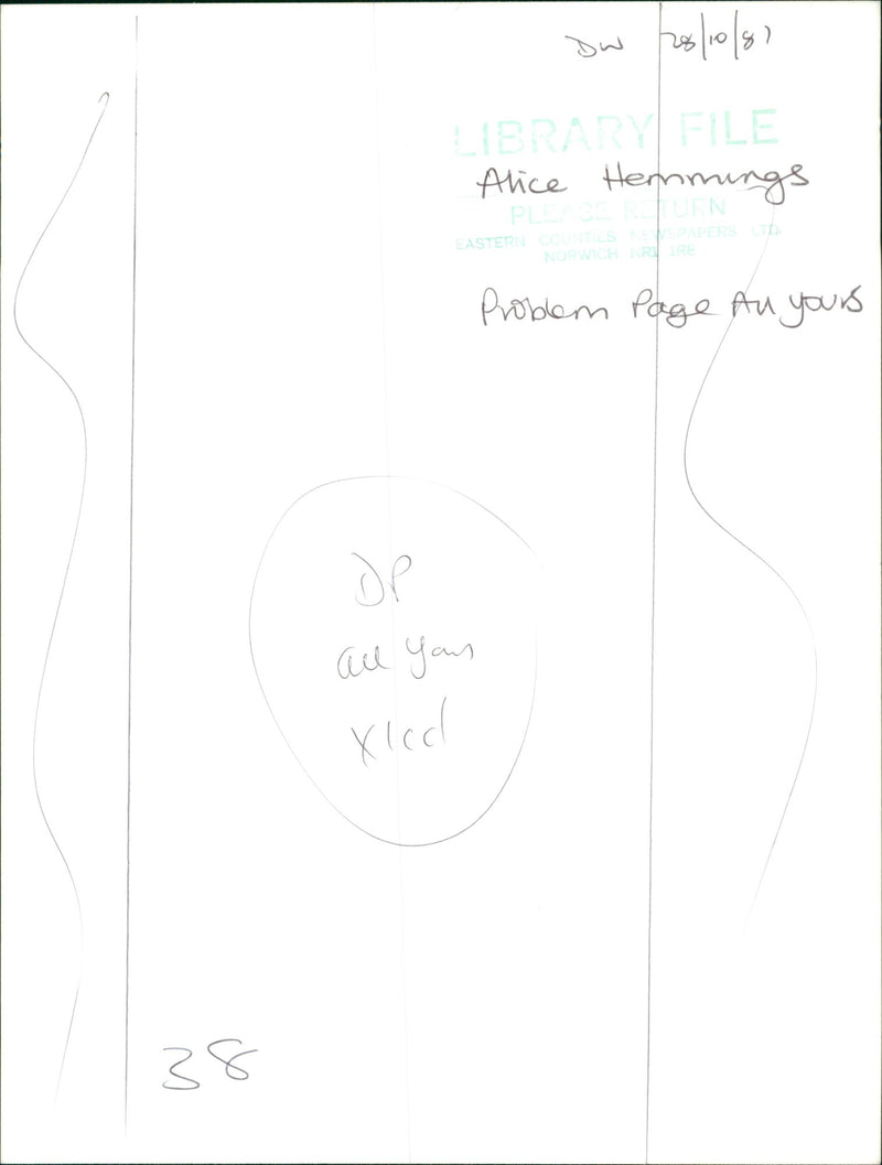 Alice Hemmings, Writer - Vintage Photograph