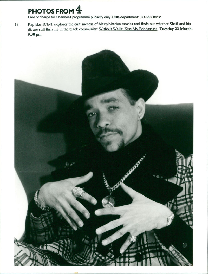 Ice-T American musician - Vintage Photograph