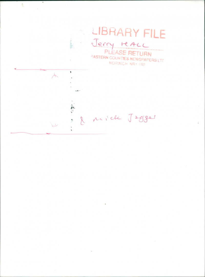 Jerry Hall American Model - Vintage Photograph