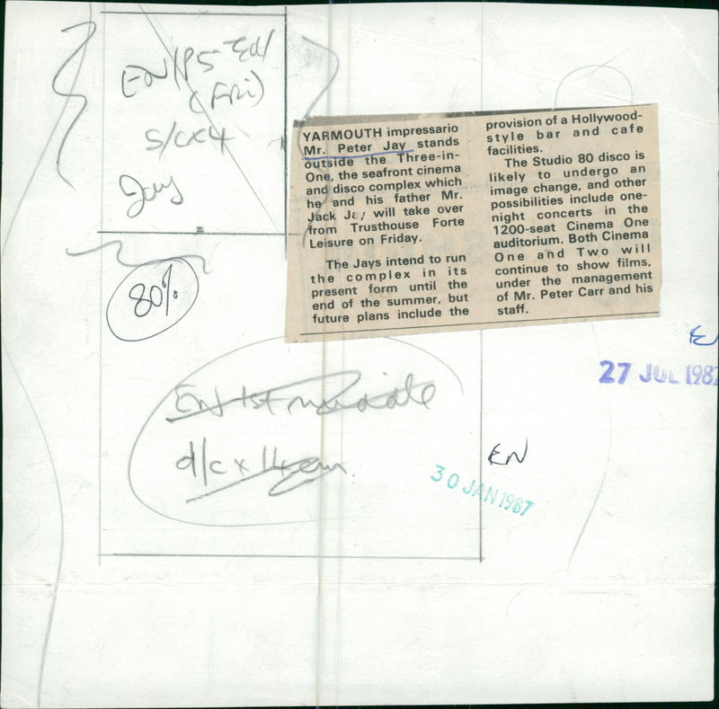 Peter Jay and the Jaywalkers Musical group - Vintage Photograph