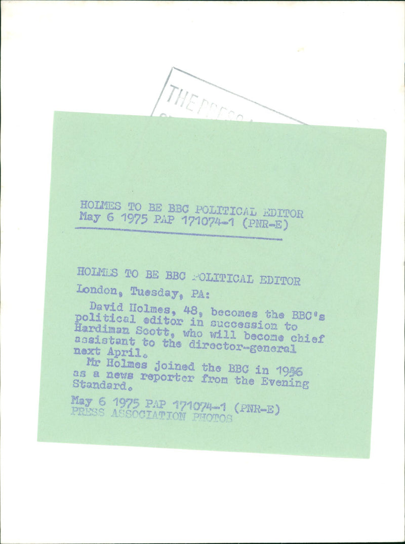 David Holmes Musician. - Vintage Photograph