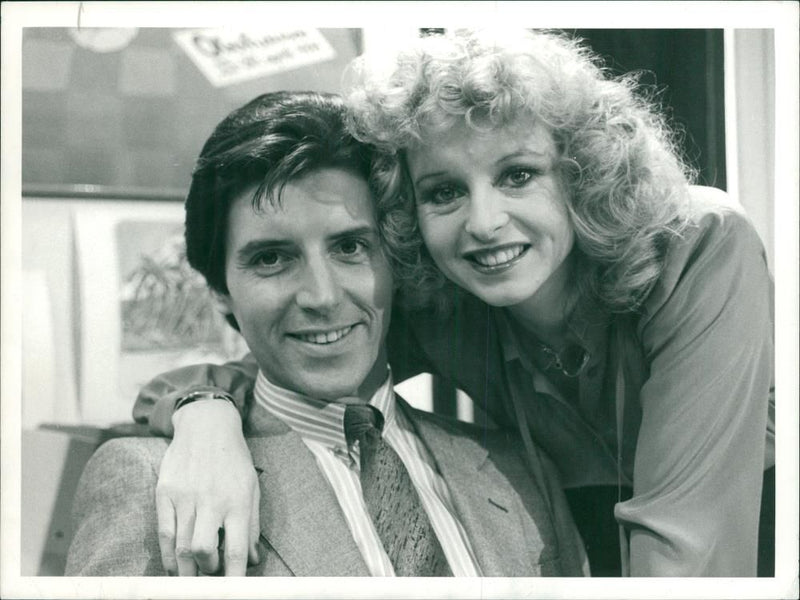 Liza Goddard and her husband - Vintage Photograph