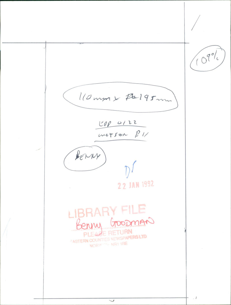 Musician Benny Goodman with Lynn Bari - Vintage Photograph