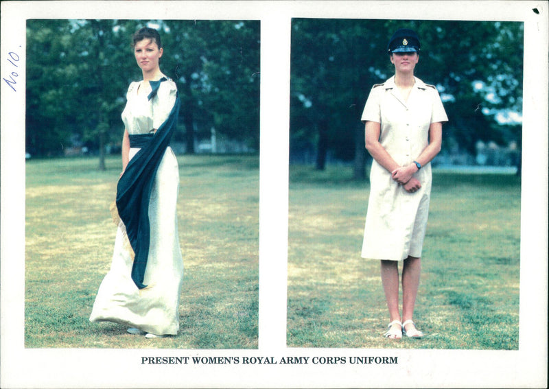 W.R.A.C: Women's Royal Army Corps Uniform: - Vintage Photograph